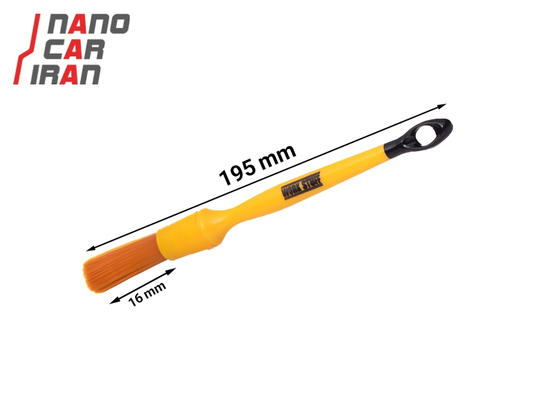 فرچه مقاوم در برابر مواد اسیدی ورک استاف مدل آلبینیو نارنجی سایز ۱۶ میلی‌ متری Work Stuff Albino Orange Acid-Resistant Brush 16 mm